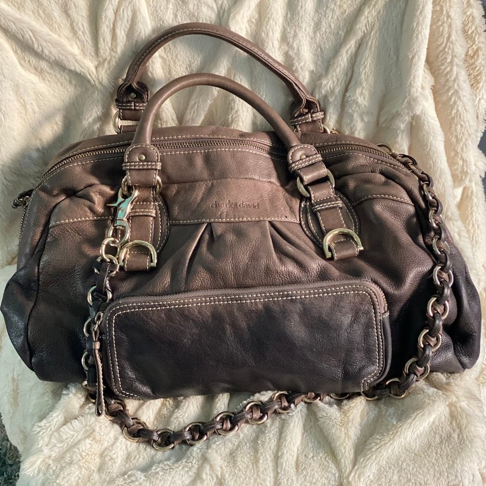 Charles David Brown Leather Bag